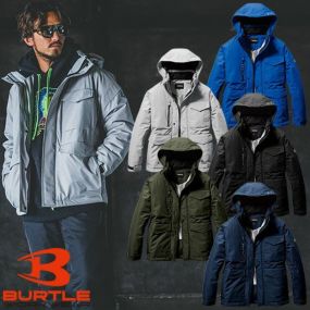 防寒ジャンパー バートル BURTLE  防水防寒ジャケット 7620 作業着 防寒 作業服 ストレッチ 男女共用 おしゃれ カッコいい 人気 ワーク アウトドア ディリー タウンユース 制電 撥水 透湿 防風 防寒 フード付き 暖かい