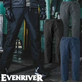 防寒パンツ イーブンリバー EVENRIVER  クリンプドオーバーパンツ R402 作業着 防寒 作業服 アウトドア タウンユース カジュアル シンプル カッコいい 登山 ハイキング キャンプ スポーツ ランニング ウォーキング
