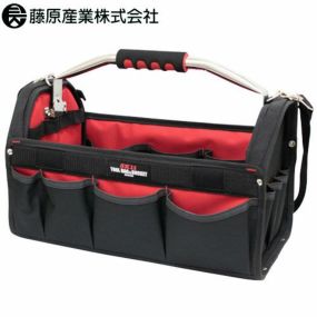バッグ 藤原産業 SK11 ツールキャリーバッグPRO M STC-M 作業用 工具入れ 布 大容量 カバー付き 道具ケース 収納ケース ツールケース 大工 電気工事