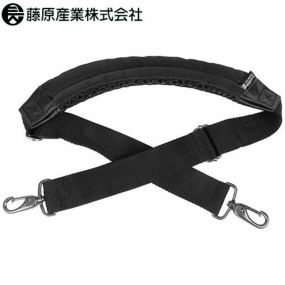 バッグ 藤原産業 SK11 フィットショルダーベルト メッシュクッション SFSB-M 肩紐 太目 パッド付 クッション付き アウトドア 疲労軽減 黒