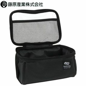 バッグ 藤原産業 SK11 パカットバッグ クリア 幅210×高さ120×奥行き130mm SPB-CR210 荷物入れ マジックテープ 作業用 工具入れ 布 大容量 カバー付き 道具ケース 収納ケース ツールケース 大工 電気工事 黒 シンプル 無地 スポーツバッグ 事務バッグ