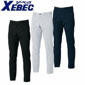 作業服 スラックス ズボン 秋冬 メンズ ジーベック XEBEC メンズスラックス 1522 作業着 通年 ウエスト 調整 大きいサイズ 黒 白 シンプル 無地 おしゃれ 軽作業 倉庫 搬入 ストレッチ 制電 JIS エコマーク 環境にやさしい