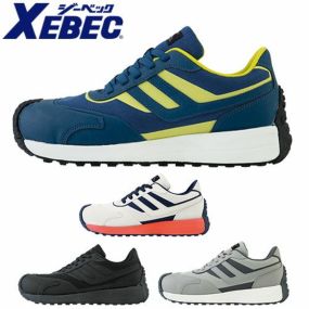 安全靴 ジーベック XEBEC プロスニーカー 85158 紐 JSAA規格 プロテクティブスニーカー 耐滑 樹脂先芯 転倒防止 合成皮革 耐油 作業靴 大きいサイズ シンプル