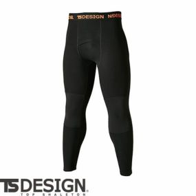防寒インナー インナーパンツ メンズ タイツ スパッツ 冬対策 あったか 藤和 TS Design  ウインドストップパンツ 3222 冬用 暖かい 黒 ブラック 防風 ジャージ バイク 自転車 ゴルフ ランニング