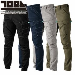 作業服 カーゴパンツ 寅壱 TORA カーゴパンツ 9540-219 作業着 通年 秋冬 カッコいい おしゃれ 人気 ストレッチ 制電