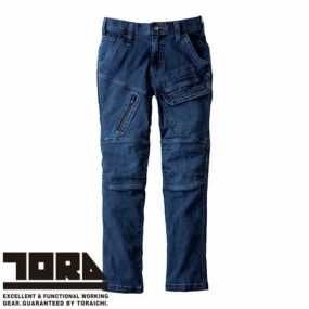 作業服 デニム 寅壱 TORA デニムカーゴパンツ 8910-219 作業着 通年 秋冬 カッコいい おしゃれ 人気 カジュアル タウンユース