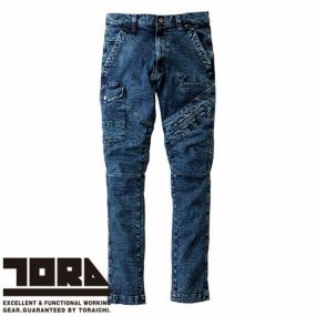 作業服 デニム 寅壱 TORA デニムカーゴパンツ 8920-219 作業着 通年 秋冬 カッコいい おしゃれ 人気 カジュアル タウンユース