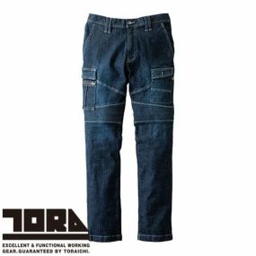 作業服 デニム 寅壱 TORA デニム蛇腹カーゴパンツ 8930-219 作業着 通年 秋冬 カッコいい おしゃれ 人気 カジュアル タウンユース