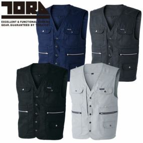 作業服 ベスト 寅壱 TORA ベスト 9309-611 作業着 通年 秋冬 カッコいい おしゃれ 人気