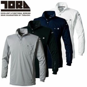 作業服 ポロシャツ 長袖 寅壱 TORA 長袖ポロシャツ 5949-614 作業着 通年 秋冬 カッコいい おしゃれ 人気 消臭テープ 吸汗速乾