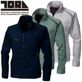 作業服 ブルゾン 寅壱 TORA 長袖ブルゾン 2131-124 作業着 春夏 カッコいい おしゃれ 人気 ストレッチ 制電 軽量 JIS規格適合 肌触り 企業 会社 制服 シンプル