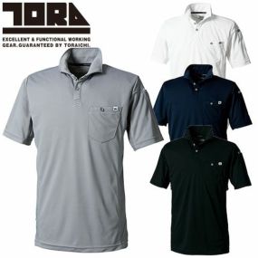 作業服 ポロシャツ 半袖 寅壱 TORA  半袖ポロシャツ 5949-621 作業着 春夏  カッコいい おしゃれ 人気 吸汗速乾 消臭テープ アウトドア スポーティ カジュアル
