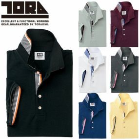 作業服 ポロシャツ 半袖 寅壱 TORA  消臭半袖ポロシャツ 5666-621 作業着 春夏  カッコいい おしゃれ 人気 吸汗速乾 消臭 日本製生地 アウトドア スポーティ カジュアル