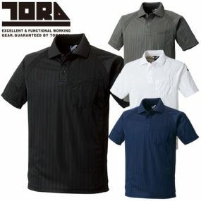 作業服 ポロシャツ 半袖 寅壱 TORA  半袖ポロシャツ 7983-621 作業着 春夏  カッコいい おしゃれ 人気 消臭テープ 吸汗速乾 アウトドア スポーティ カジュアル