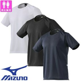 作業服 半袖シャツ ミズノ MIZUNO クルーネックワークTシャツ(半袖) F2JA218001、F2JA218009、F2JA218014 作業着 通年 秋冬作業着 作業服 半袖シャツ