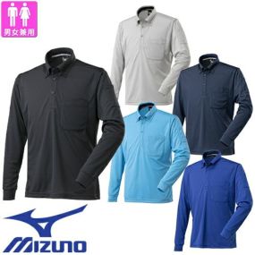 作業服 ポロシャツ 長袖 ミズノ MIZUNO ナビドライワークボタンダウンポロシャツ(長袖) F2JA218504、F2JA218509、F2JA218514、F2JA218519、F2JA218525 作業着 通年 秋冬作業着 作業服 ポロシャツ