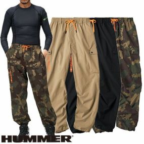 作業服 カーゴパンツ HUMMER ハマー  パラシュートカーゴ 15371 作業着 春夏 カジュアル アウトドア タウンユース スポーツ レジャー カッコいい おしゃれ 涼しい