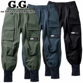 作業服 カーゴパンツ 桑和 SOWA  G.GROUND ジョガーパンツ（ノータック） 7378-07 作業着 春夏 接触冷感 ストレッチ イージーケア カジュアル タウンユース スポーティ アウトドア キャップ ジョギング ボルタリング ボード サイクリング