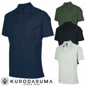 作業服 ポロシャツ 半袖 クロダルマ  半袖ポロシャツ 26906 作業着 春夏 男女兼用 制電 ストレッチ シンプル タウンユース アウトドア スポーツ