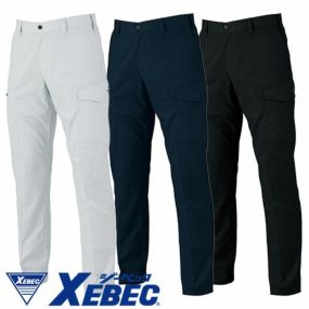 作業服 カーゴパンツ ジーベック XEBEC  バイオエコTCストレッチカーゴパンツ 1536 作業着 春夏 エコマーク認定 バイオペット 帯電防止 男女兼用 サイズ豊富 工場 会社 制服